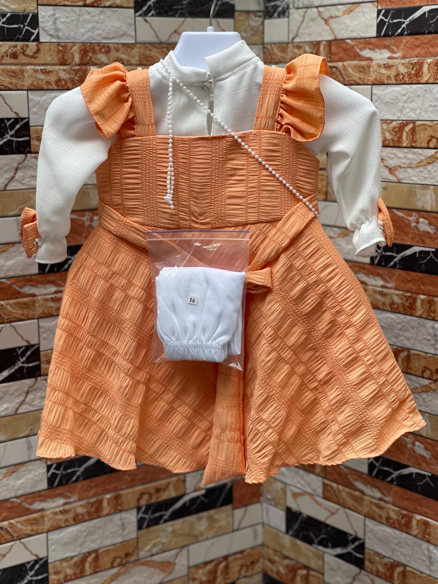 Royal Aura Teddy Grace Frock with Pajama for Baby Girls – Elegant Party Wear Outfit