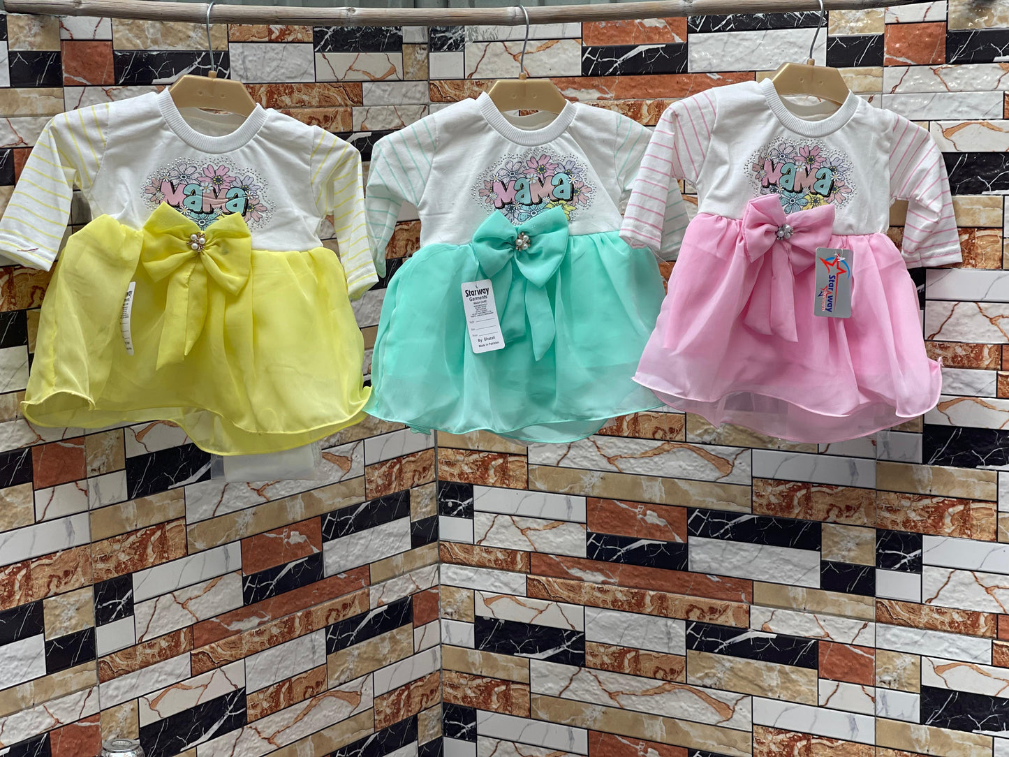 Mini Fairy Bow Dress with Pajama – Baby Girl (6–12 Months)