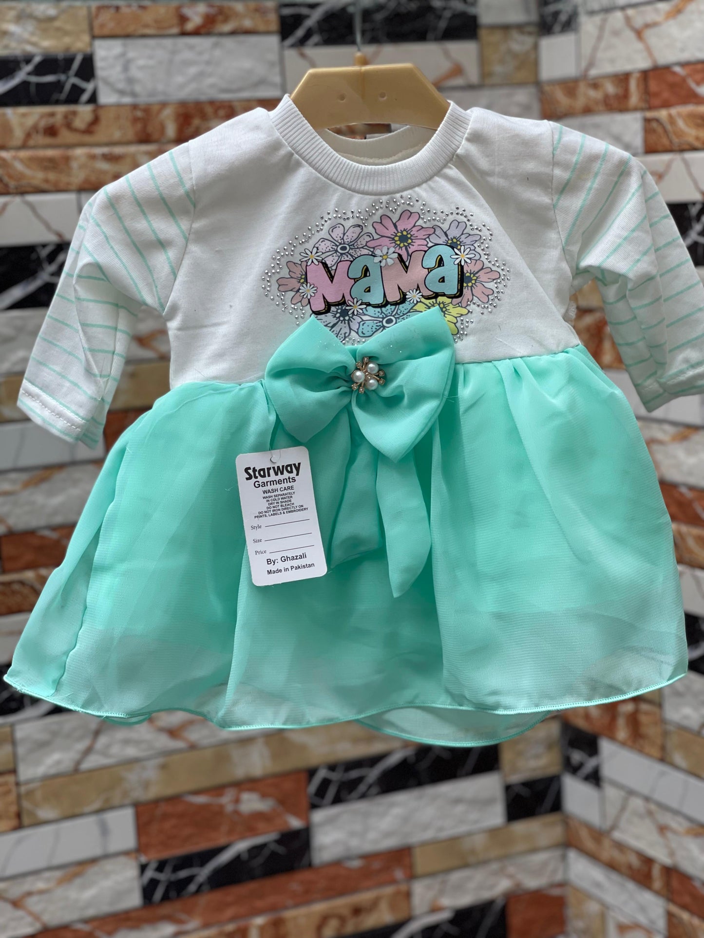 Mini Fairy Bow Dress with Pajama – Baby Girl (6–12 Months)