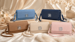 Textured flap crossbody shoulder bag all colors group image